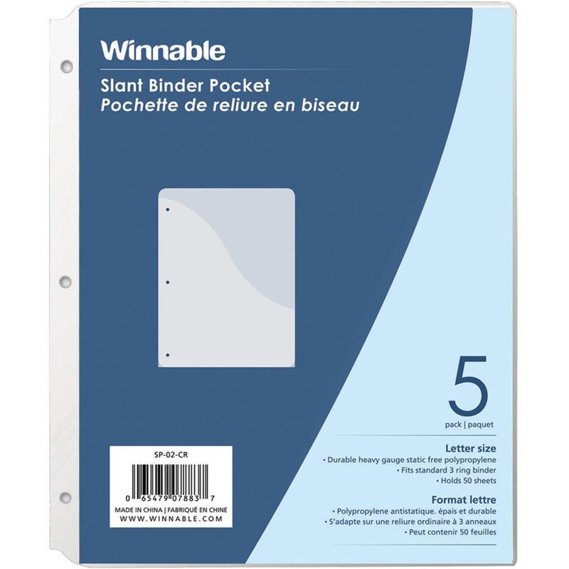 Image Slant Curved Binder Pocket