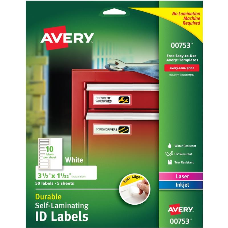 Image Durable Self-Laminating ID Labels