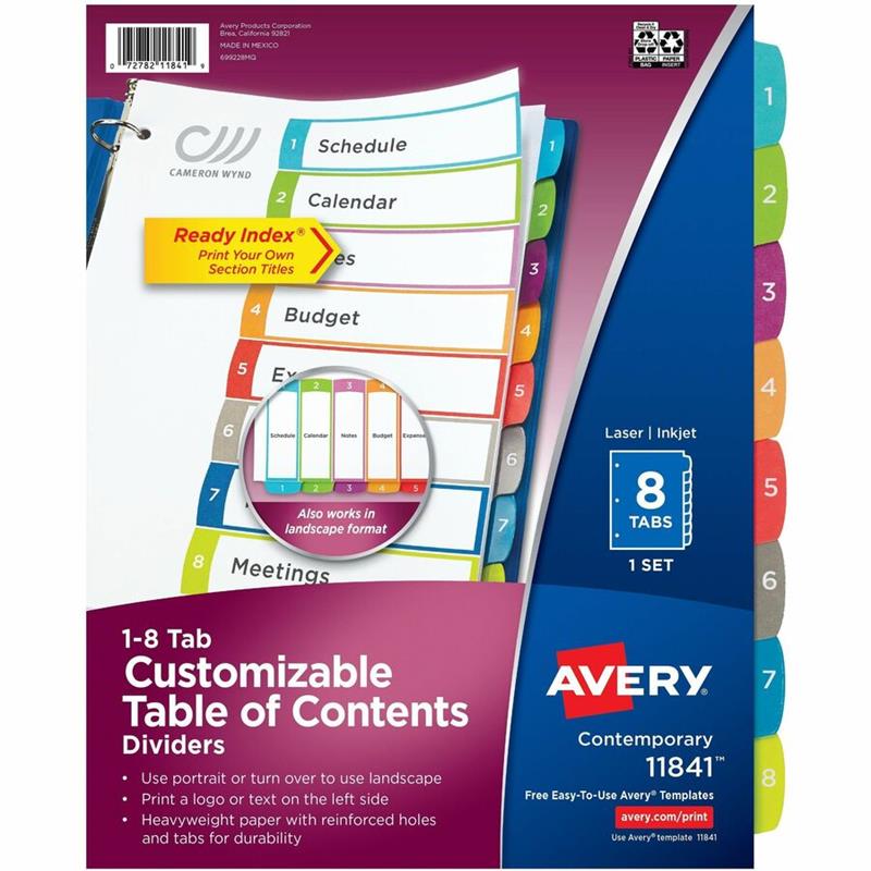Image Ready Index® Dividers