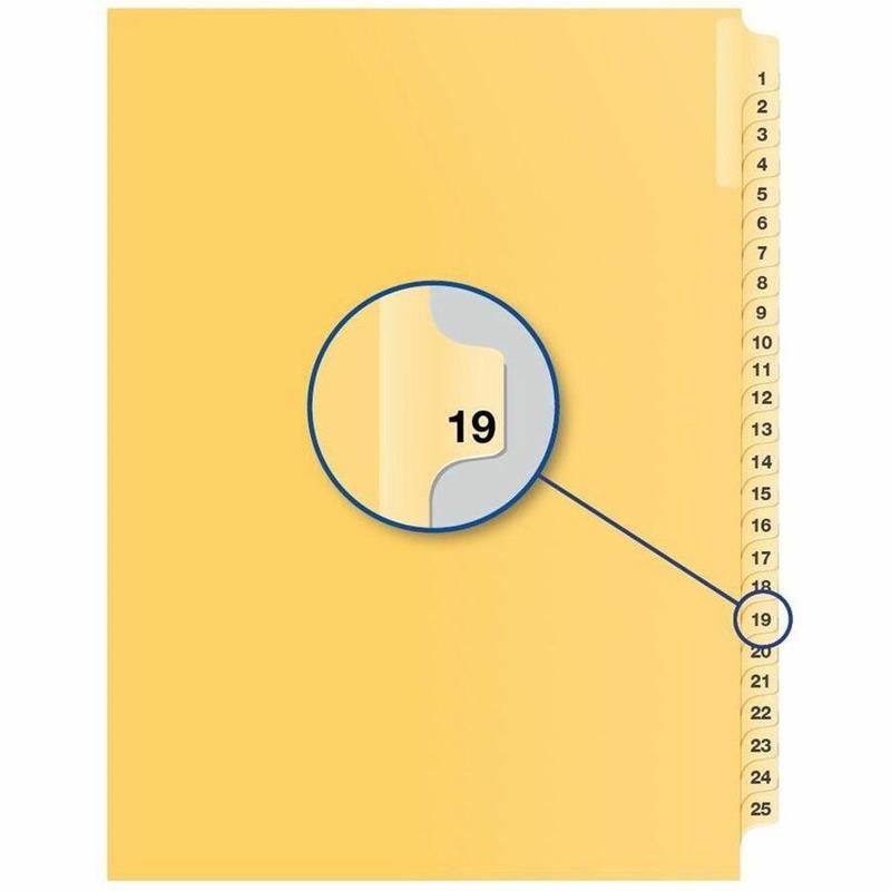 Image Quest Numerical Litigation Index Dividers